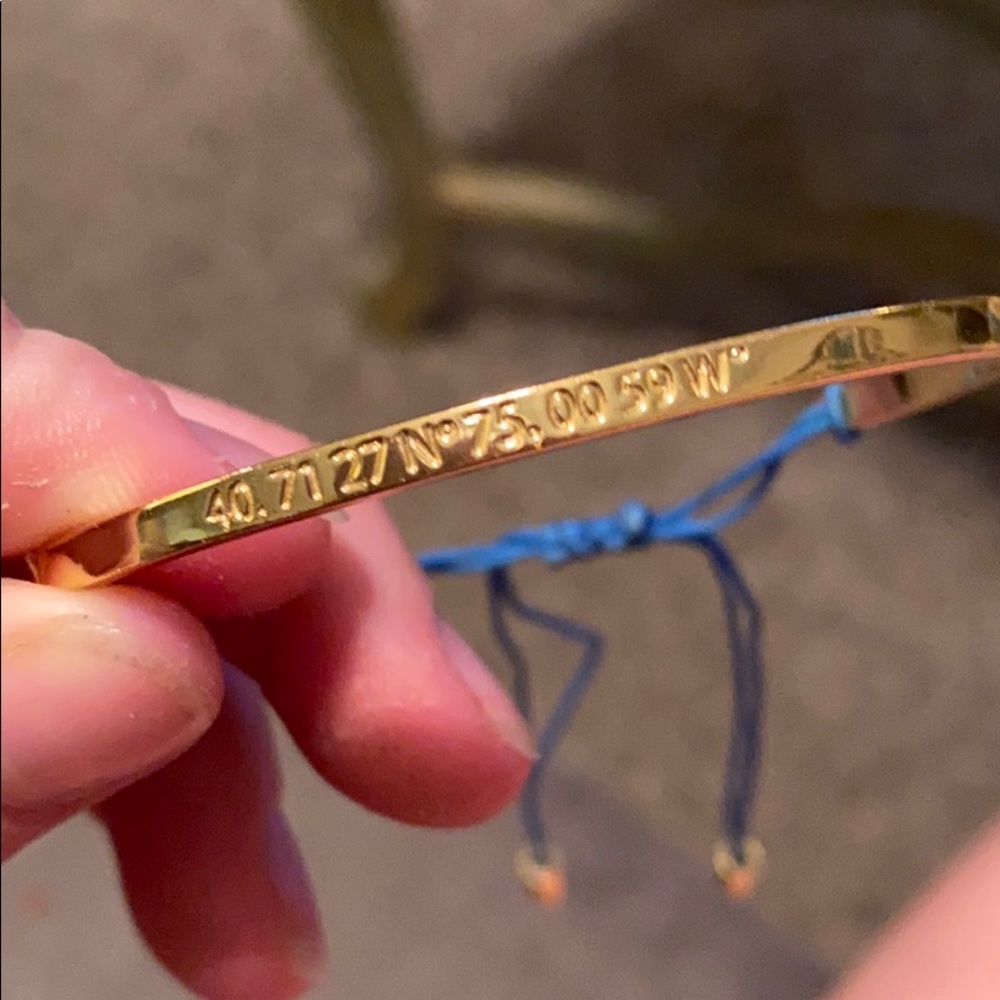 Gold coordinates adjustable bangle bracelet✨